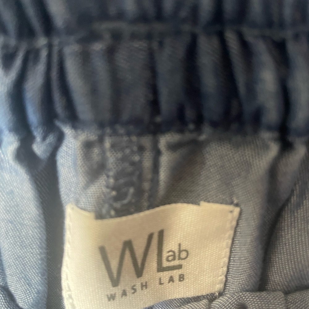 Wash Lab “Breezy Soft Denim Pleated Skirt” WL1423S – Victor Blue – Size L – NWT - Picture 5 of 6